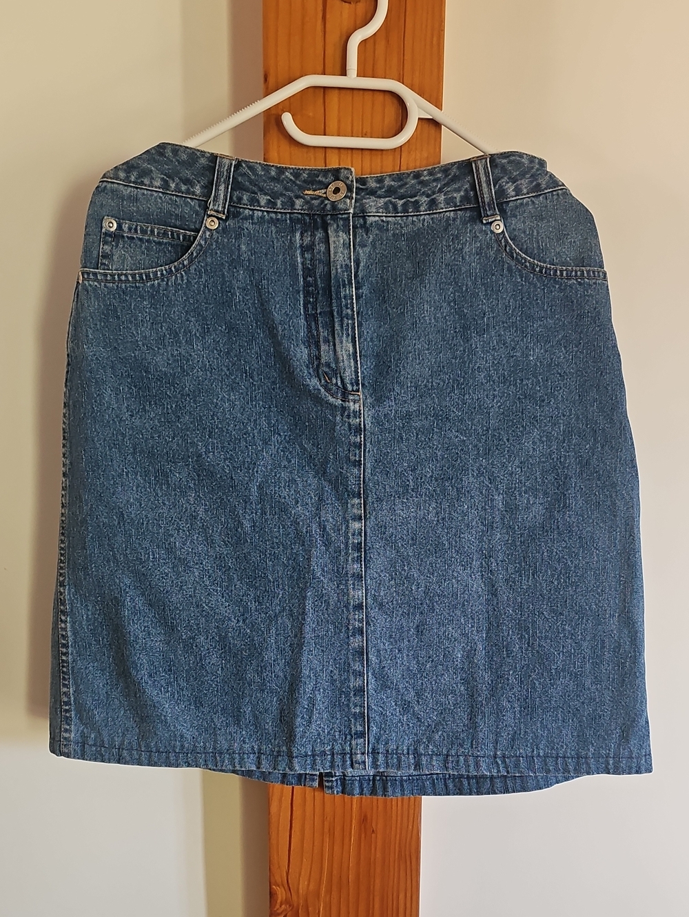 Vintage 80s Denim Mini Skirt - Women